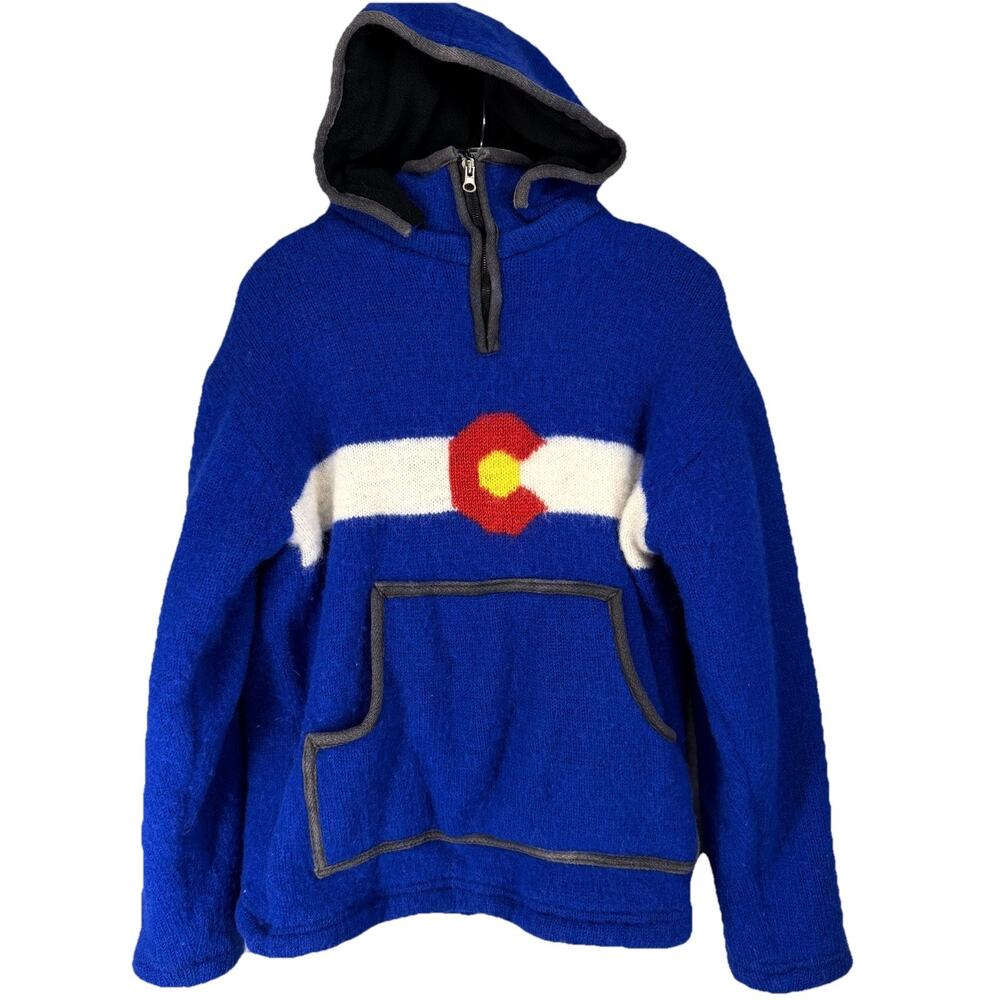 Colorado Wool Sweater 🧵 Fleece Lined Heavyweight Unisex XXL